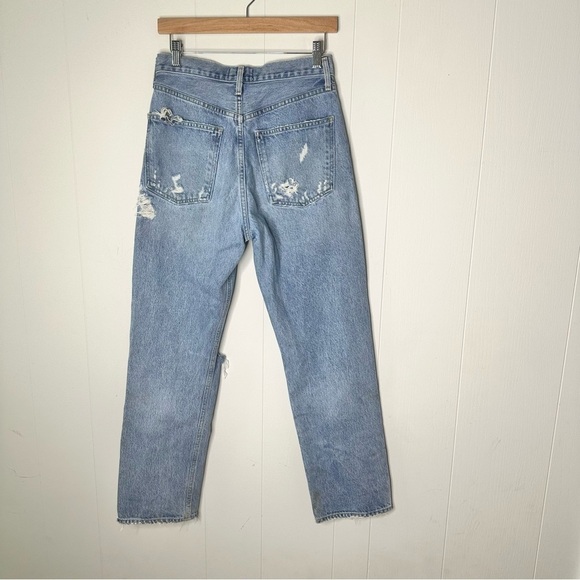 Agolde 90’s Mid Rise Loose Fit Jeans in Fallout Blue 25 - Picture 10 of 16